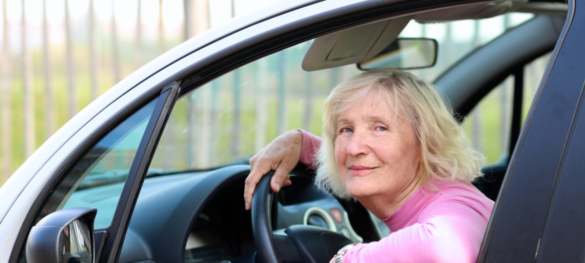 Older Woman Driving
